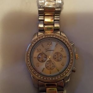 Women's Two Tone Geneva watch